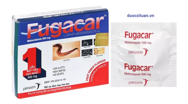 Thông tin chung về thuốc xổ giun Fugacar 500mg Janssen