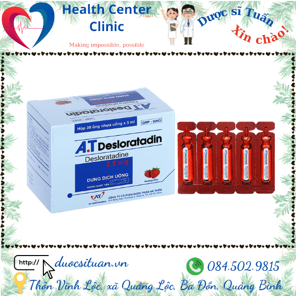 AT Desloratadine 2,5mg gia bao nhieu?