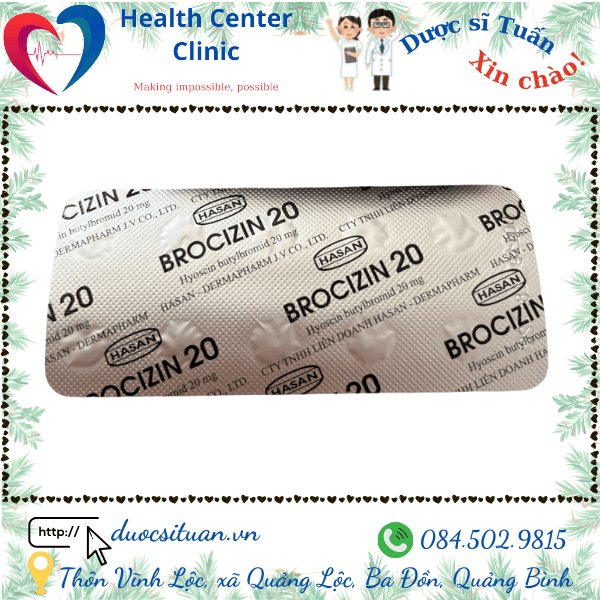 Thuoc Brocizin 20mg co tac dung gi?