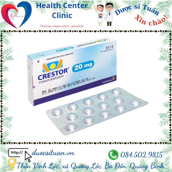 Crestor 20mg la thuoc gi?