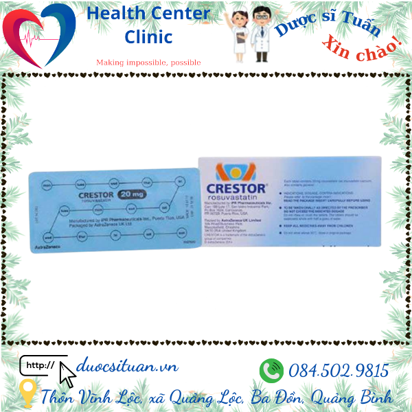 Crestor 20mg tac dung phu la gi?