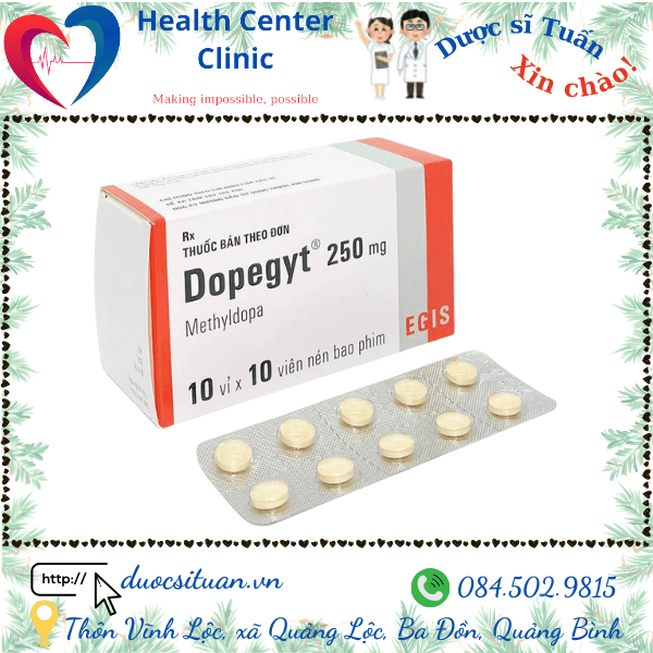 Dopegyt 250mg co tac dung gi?