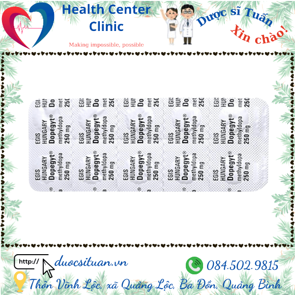 Dopegyt 250mg dieu tri tang huyet ap