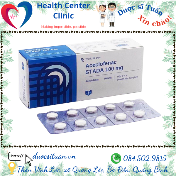 Biet duoc chua Aceclofenac
