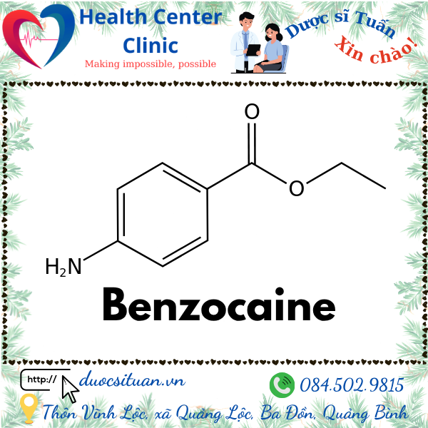 Cong thuc cau tao cua Benzocaine