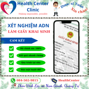 Xet nghiem adn lam giay khai sinh cho con?