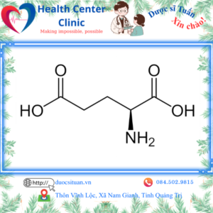 Công thức cấu tạo của Acid Glutamic