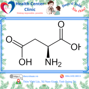 Công thức cấu tạo của Acid Aspartic