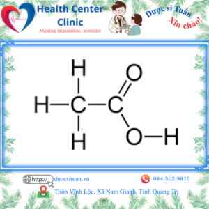Công thức cấu tạo của Acid acetic