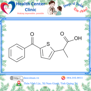 Công thức cấu tạo của Acid Tiaprofenic