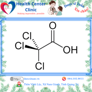Công thức cấu tạo của Acid Trichloroacetic