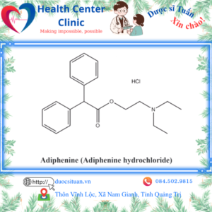 Công thức cấu tạo của Adiphenine