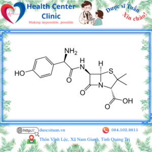 Công thức cấu tạo của Amoxicilin/Kali clavulanat