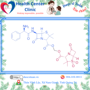 Công thức cấu tạo của Ampicillin/Sulbactam