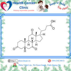 Công thức cấu tạo của Acid Dehydrocholic