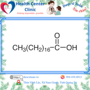 Công thức cấu tạo của Acid Stearic